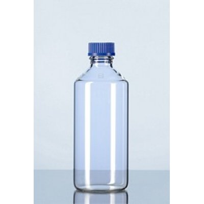 Бутыль роллерная, с резьбой GL 45, с пробкой, синяя, 110 x 285 мм. (№ 217726856) (2 шт/уп)