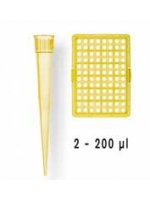 Наконечники PLASTIBRAND 2-200 мкл желтые нестерильные, TipBox 5 коробок по 96 шт (Кат. № 732208)