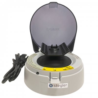 Лабораторная центрифуга Stegler CM-100S Meteor (4000/7200/10000 об/мин, 8×2 мл)