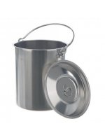 Контейнер с крышкой и ручкой, нержавеющая сталь 18/10, H=280 D=225 10 л. (8307)