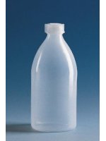 Бутылка узкогорлая круглая,1000 мл, пластиковая PE-LD, с завинчивающейся крышкой PE-LD (138793) (Vitlab)