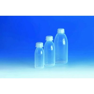 Бутылка широкогорлая, 2000 мл, пластиковая PFA, с завинчивающейся крышкой PFA (109797) (Vitlab)