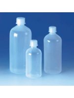 Бутылка узкогорлая, 500 мл, пластиковая PP, с завинчивающейся крышкой PP (95094) (Vitlab)