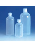 Бутылка узкогорлая круглая, 100 мл, пластиковая PE-LD, с завинчивающейся крышкой PP (94689) (Vitlab)