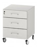 Тумба подкатная из металла ЛАБ-PRO ТПМЯ3 50.50.67 (с 3 ящиками)