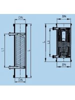 Simax холодильник  с 2 штуцерами, DN 25 KZA 150 (Кат. № 632 611 201 661) 