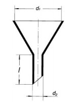 Воронка лабораторная, 80 мм, широкий стебель (Кат. № 2356 S80/632 413 102 080) 
