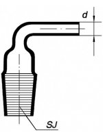 Адаптер-конус с краном 29/32 (Кат. № 8133/632 441 502 080) Simax 
