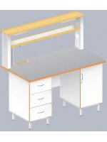 Стол пристенный химический ЛАБ-1500 ПТМ (TRESPA)