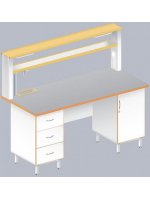 Стол пристенный химический ЛАБ-1800 ПТМ (TRESPA)