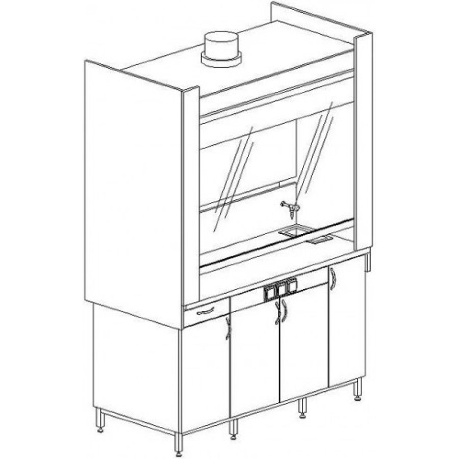 Вытяжной шкаф рисунок. Шкаф вытяжной лабораторный вл 12.1-1500. Вытяжные шкафы (1800*800*2200). Лабораторный шкаф 1200 керамика KS-12. Шкаф лабораторный для посуды Лаб-800 ШП.
