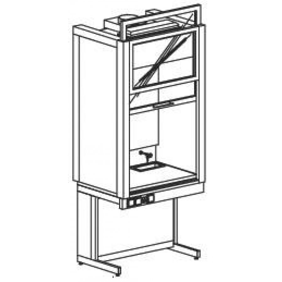 Шкаф вытяжной лаб 900
