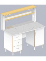 Стол пристенный химический ЛАБ-1500 ПФМ (FRIDURIT)
