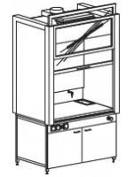 Шкаф вытяжной модульный 1200/900 ШВМмк (монолит. керамика)