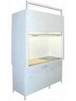 Шкаф вытяжной для работы с плавиковой кислотой 1800 ШВМдв-ХС-Lex (Durcon с бортиком)