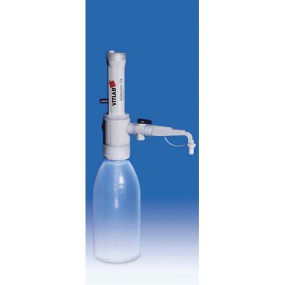 Бутылочный диспенсер VitLab TA, 1-10 мл, клапанная пружина из тантала, без обратного дозирования (Кат № 1607535)